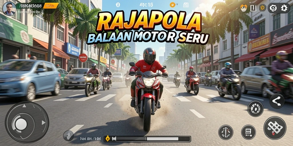 Tampilan menyeramkan dari balapan motor di jalanan di RAJAPOLA.