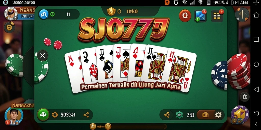 Tampilan gameplay SJO777 yang menarik dan interaktif dalam permainan Domino.