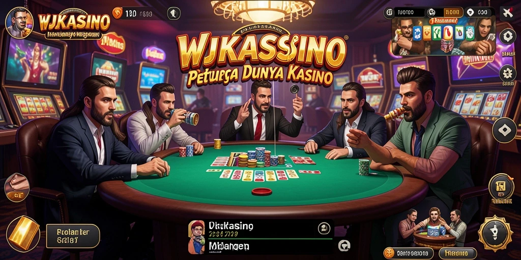 Screenshot gameplay menampilkan petualangan kasino yang mendebarkan.